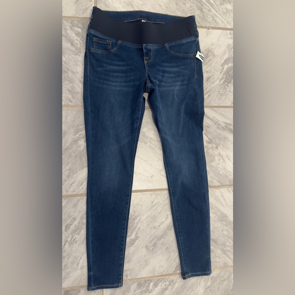 NWT Old Navy Womens Maternity Rockstar Supper Skinny Jeggings Size 4